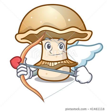 Cupid portobello mushroom character cartoon Cupid portobello mushroom character cartoon 41481118