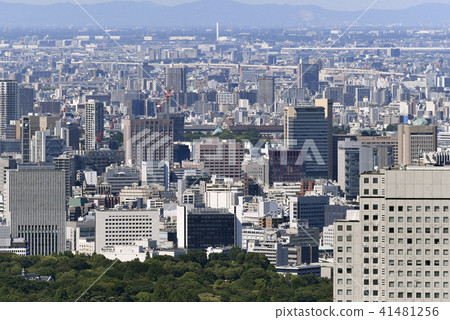 Tokyo cityscape landscape in Japan, such as Juntendo University, looking out over the cityscape Tokyo cityscape landscape in Japan, such as Juntendo University, looking out over the cityscape 41481256