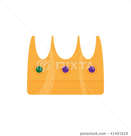 Isolated golden royal crown icon - Stock Illustration [41481829] - PIXTA