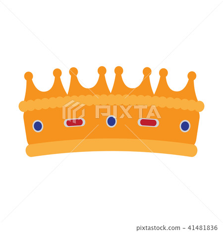 Isolated golden royal crown icon - Stock Illustration [41481836] - PIXTA