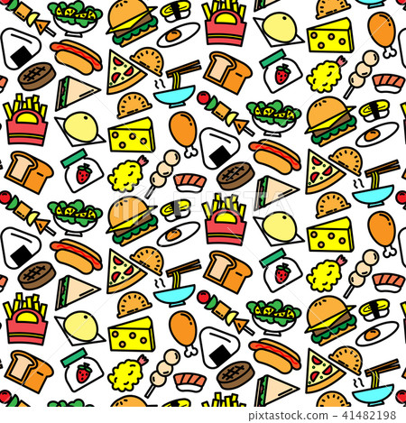 Colorful pattern background of variety food Colorful pattern background of variety food 41482198