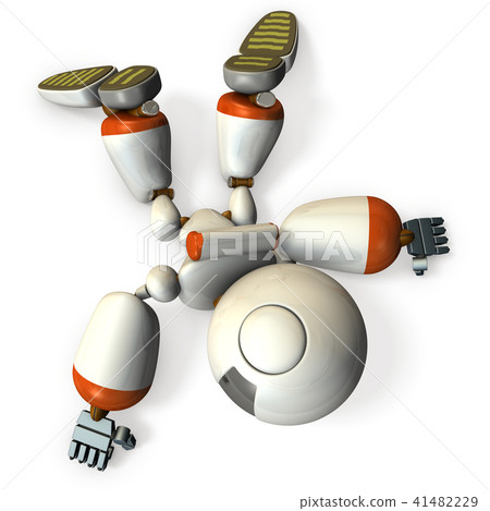 Damaged and down robot 41482229