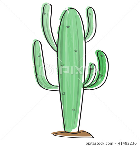 Isolated retro cactus icon 41482230