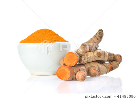 turmeric  isolated on white background. 41483096