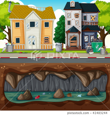 Underground Pollution at Dirty Neighborhood 41483244