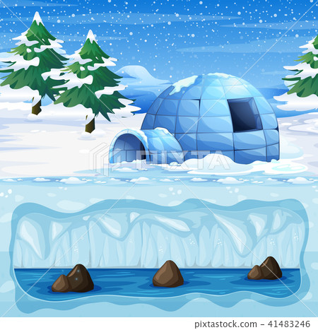 Igloo in the Cold North Pole Igloo in the Cold North Pole 41483246
