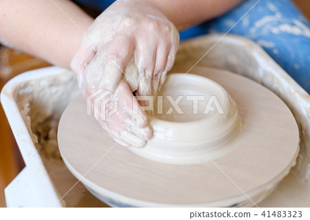 pottery skill traditional art potter modeling clay 41483323