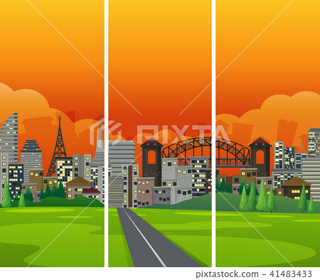A Cityscape From Road Side 41483433