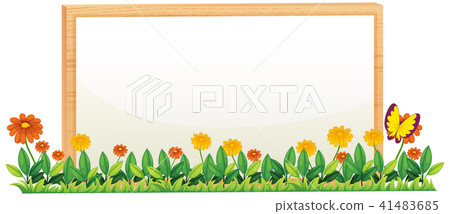 A Natural Flower Wooden Frame A Natural Flower Wooden Frame 41483685