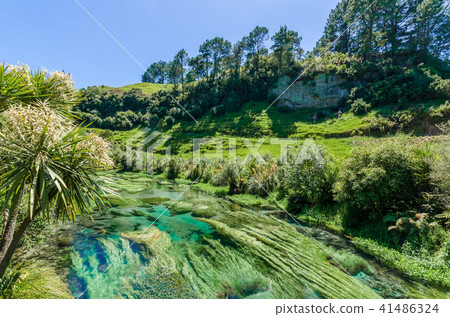 Blue Spring which is located at New Zealand. Blue Spring which is located at New Zealand. 41486324