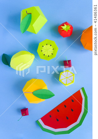 exotic fruits made of paper exotic fruits made of paper 41486361