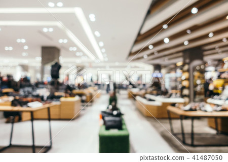 Abstract blur and defocused shopping mall 41487050