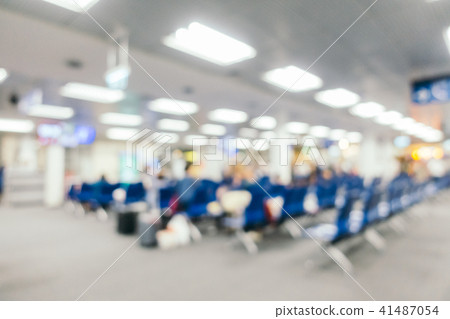 Abstract blur airport terminal and lounge interior Abstract blur airport terminal and lounge interior 41487054