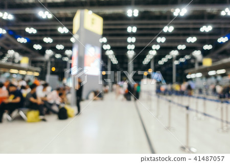 Abstract blur airport terminal and lounge interior Abstract blur airport terminal and lounge interior 41487057