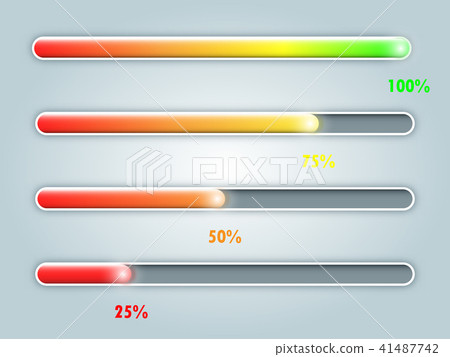 Four status of colorful download progressive bar Four status of colorful download progressive bar 41487742