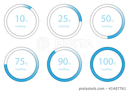 Variety status of download progress in blue shade 41487761