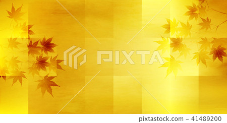 Autumn leaves autumn Japanese paper background Autumn leaves autumn Japanese paper background 41489200