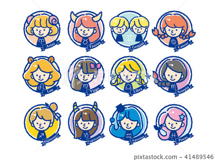 12 Constellation Icon Illustration 12 Constellation Icon Illustration 41489546