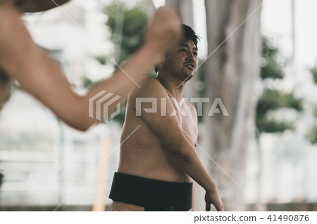 sumo, sumo wrestling, training 41490876