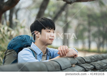 Young man, Korean man, Travel, Seoul, Namsangol Hanok Village 41491816