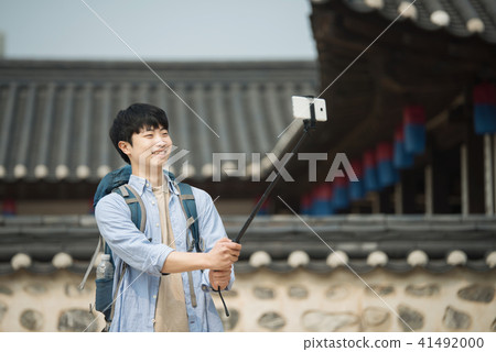 Young man, Korean man, Travel, Seoul, Namsangol Hanok Village 41492000