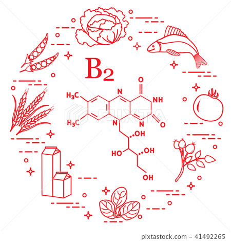 Foods rich in vitamin B2 Fish, peas and other. 41492265