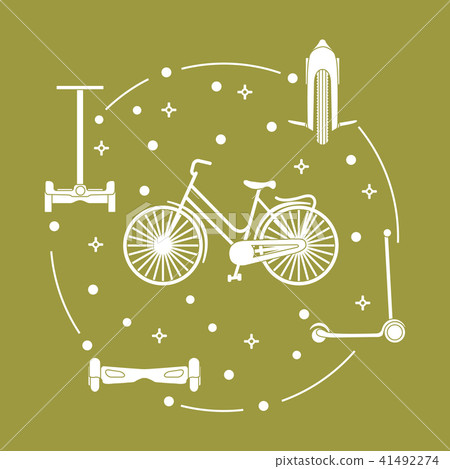 Bike, segway, mono-wheel, scooter, gyroscooter 41492274