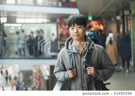 Young man, Travel, Korea, Insadong, Street Young man, Travel, Korea, Insadong, Street 41492594