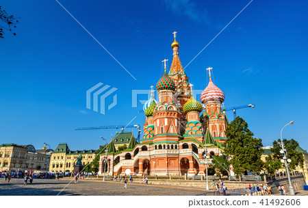 Saint Basil Cathedral in Red Square of Moscow Saint Basil Cathedral in Red Square of Moscow 41492606