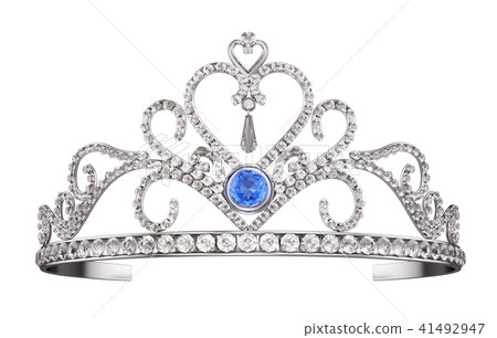 Princess Diadem, Tiara isolated on white 41492947