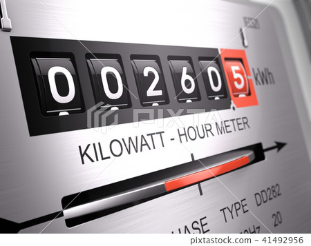 Kilowatt hour electric meter, power supply meter 41492956