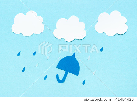 Rain umbrella clouds weather forecast 41494426