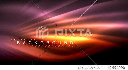 Neon glowing wave, magic energy and light motion background Neon glowing wave, magic energy and light motion background 41494990