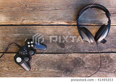 Video game controller and headphones Video game controller and headphones 41495853