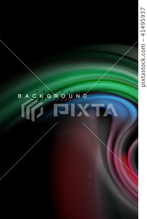 Fluid liquid colors design, colorful marble or plastic wavy texture background, glowing multicolored Fluid liquid colors design, colorful marble or plastic wavy texture background, glowing multicolored 41495937