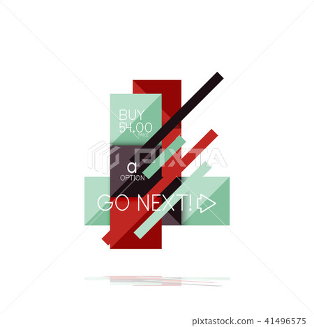 Square option infographic banner. Data and information visualization, geometric design Square option infographic banner. Data and information visualization, geometric design 41496575