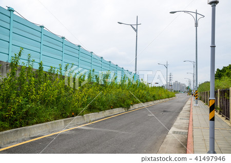 馬路,灌木叢,道,街景 41497946