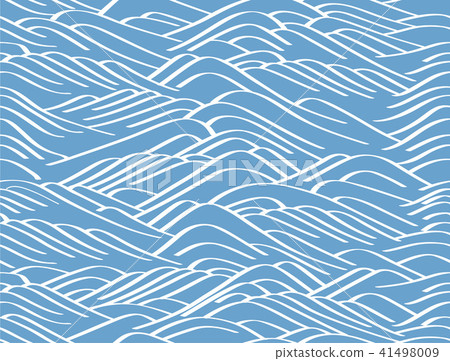 Seamless Japanese Pattern Pattern "Wave" Seamless Japanese Pattern Pattern "Wave" 41498009
