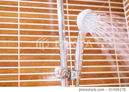 shower faucet head in bathroom 41498176