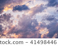 Texture of bright evening sky during sunset 41498446
