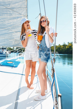 The children on board of sea yacht The children on board of sea yacht 41498669