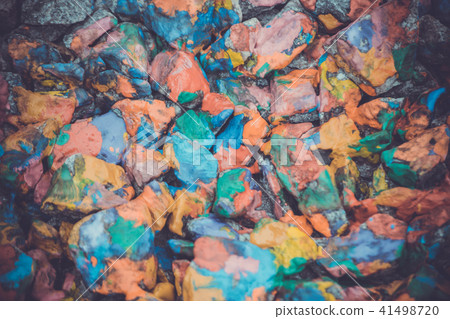 abstract background of the plane lying on colored stones 41498720