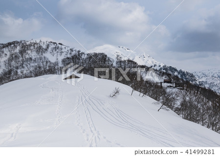 Hachikaiyama seen from the Hakkaisan ski resort 41499281