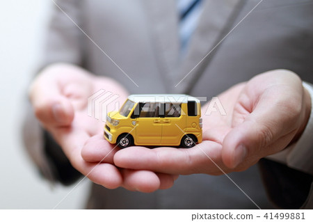 Businessman (salesman car rental car dealer staff car tax light vehicle company employee business) Businessman (salesman car rental car dealer staff car tax light vehicle company employee business) 41499881