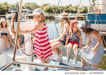 The children on board of sea yacht The children on board of sea yacht 41499900