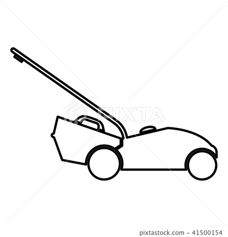 Lawn mower icon black color Lawn mower icon black color 41500154