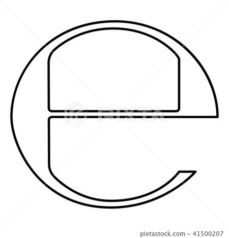 Estimated sign E mark symbol e icon black color Estimated sign E mark symbol e icon black color 41500207