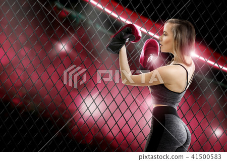 Adorable young blomde girl mma fighter Adorable young blomde girl mma fighter 41500583