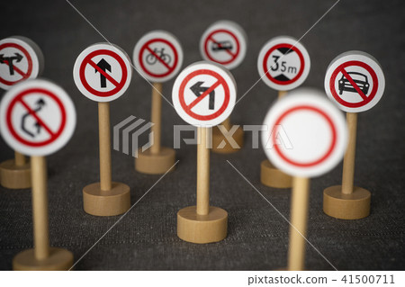 Forbidden traffic sign. 41500711