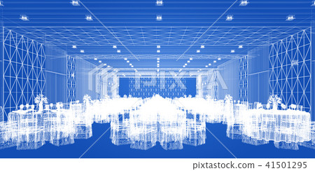 banquet hall 3d,rendering 41501295